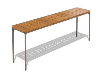 SLIM - Rectangular iroko garden console by Sovet italia - view 2